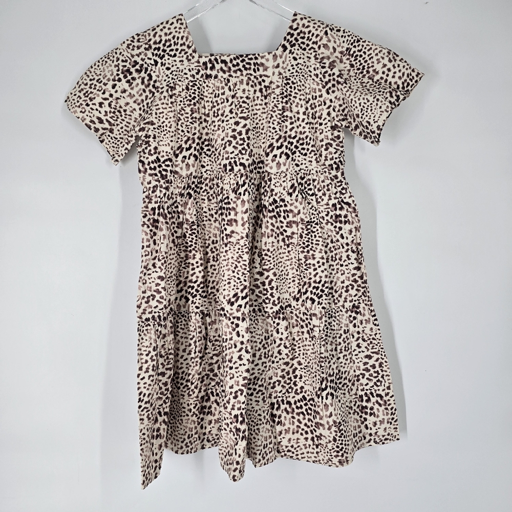 Sea New York Girls Animal Print Cotton Dress in Day Size 12Y NEW